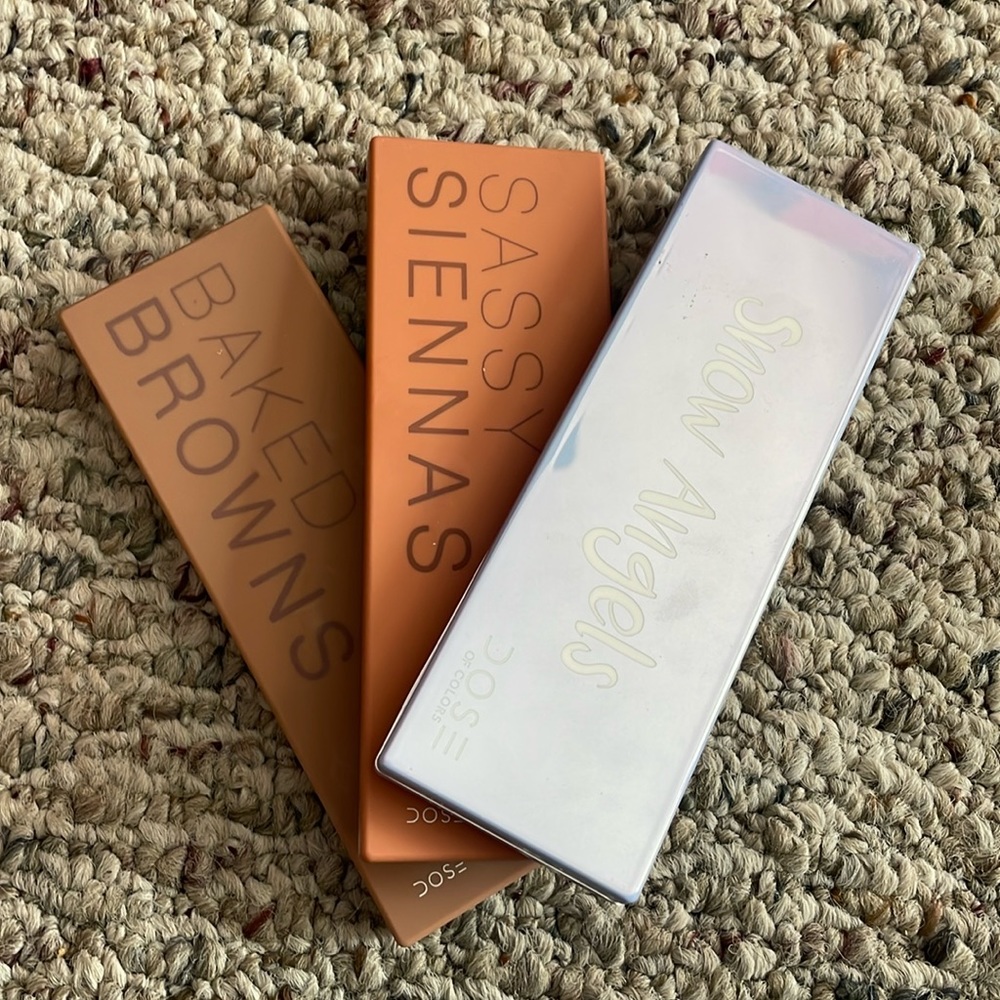 DOSE OF COLOURS Colors palette bundle siennas baked brown & snow angel GUC